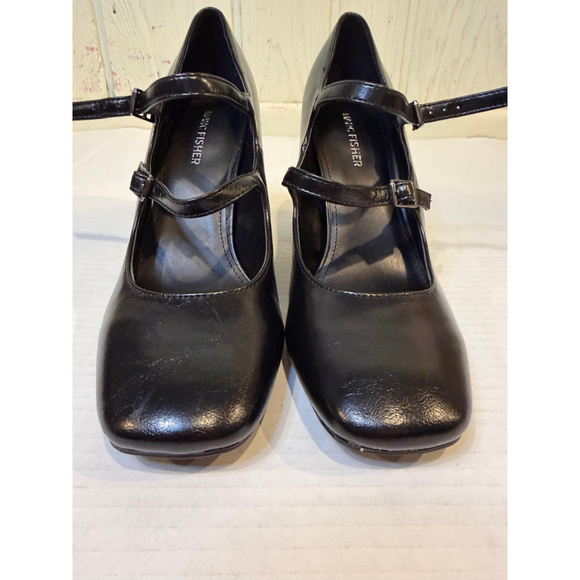 Women's MARC FISHER Black Mary Jane Heels Size 8.5 - Picture 2 of 8